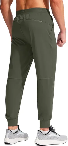 Vista 3 de Viodia Men's Joggers with Zipper Pockets Athletic Running Track Sweatpants for Men Workout Traning Gym Pants