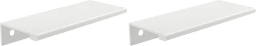 Vista 19 de Richelieu Hardware BP98982510 Lincoln Collection 1 pulgada (25 mm) de centro a centro Manija de tirador de borde de gabinete y cajón de aluminio