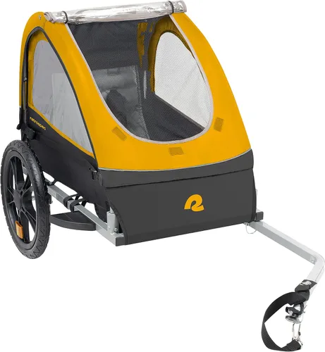 Vista 8 de Retrospec Rover - Remolque para bicicleta para niños, individual y doble pasajero, plegable
