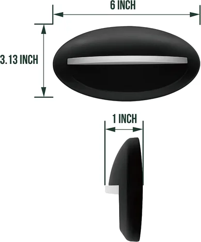 Vista 4 de GKOLED Paquete de 2 luces LED ovaladas de bajo voltaje, luces de escalera de paisaje, 2 W 40 lúmenes, 9-15 V CA/CC, 2700 K, aluminio fundido a