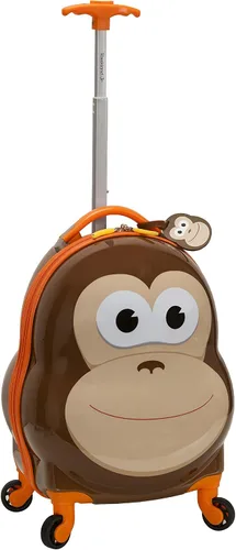Vista 4 de Rockland - Maleta infantil giratoria con exterior rígido de policarbonato, Monkey), B02-MONKEY