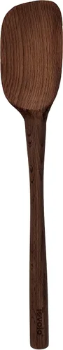 Vista 12 de Tovolo Cuchara de madera ranurada, utensilio de cocina de madera de olivo para cocinar y servir, spoodle de madera natural con agarre cómodo