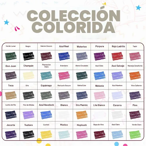 Vista 2 de TYH Supplies - Paquete de 40 madejas de hilo acrílico, de 20 m, de colores surtidos, perfectas para proyectos de mini punto y ganchillo