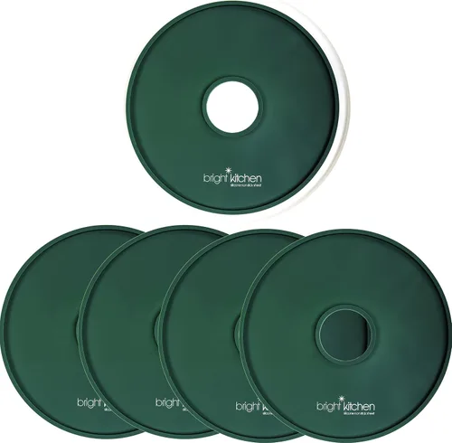 Vista 7 de 2 hojas deshidratadoras de silicona de cuero de frutas con bordes compatibles con deshidratadores redondos Presto, molde de labios, no tóxico