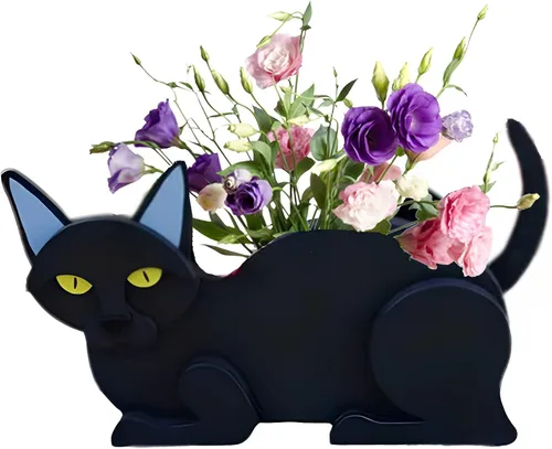 Vista 52 de Macetero de flores para perros, regalos para mujeres, bonitas macetas de PVC para perros, macetas para interiores y exteriores, maceta de jardín