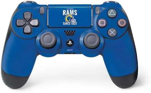 Vista 12 de Los Angeles Rams NFL PS4 Pro/slim driver Piel – Los Angeles Rams Blanco y Negro