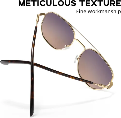 Vista 5 de Retro Round Sunglasses for Women Men UV400 Polarized Vintage Classic Small Circle Style 4921145