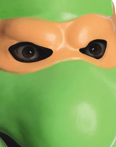 Vista 2 de Nickelodeon Teenage Mutant Ninja Turtles - Máscara de látex para adultos de Michelangelo