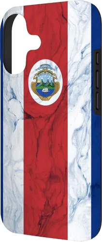 Vista 2 de Bandera de Costa Rica y fondo elegante - Funda del orgullo costarricense para iPhone 17