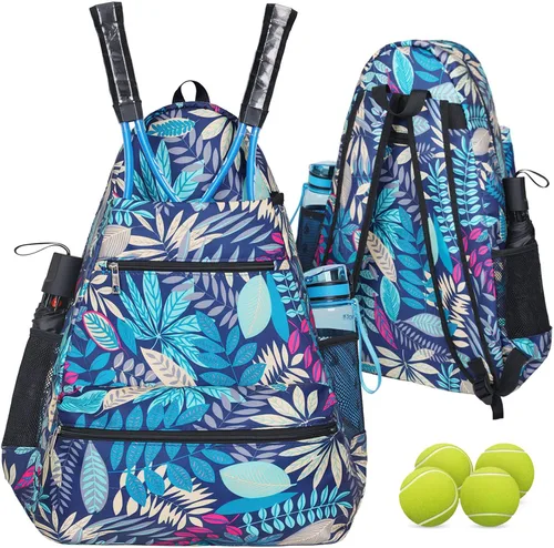Vista 7 de ACOSEN Bolsa de Tenis Mochila de Tenis - Bolsas de Tenis Grandes para Mujeres y Hombres para Sostener Raqueta de Tenis, Palas de Pickleball, Raqueta