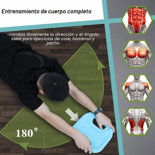 Vista 2 de Core Coaster - Equipo de máquina de entrenamiento de abdominales abdominales, ejercicio de rueda abdominal para gimnasio en casa, entrenador