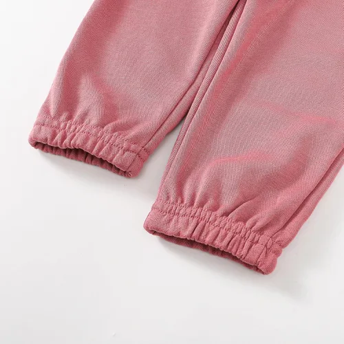 Vista 4 de Conjunto de sudadera con capucha y cremallera de 2 piezas para bebés, niñas y niños pequeños