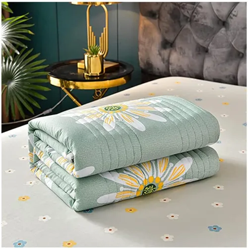 Vista 13 de ZTGL Edredón de verano fino, ligero, acolchado alternativo al plumón, manta de cama suave y ligera para todas las estaciones, lavable a máquina, A