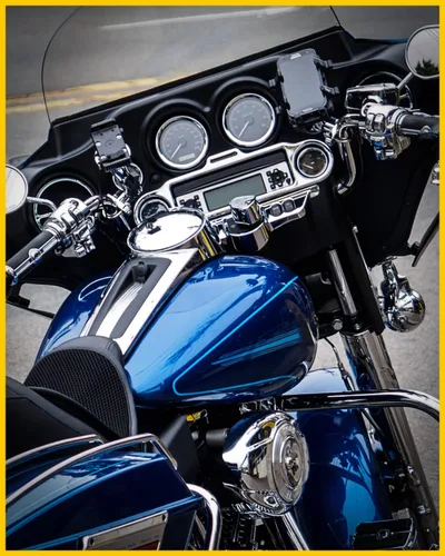 Vista 6 de Anillo de ajuste de altavoz estéreo Accent, 9 piezas, compatible con Harley Davidson 1996-2013 Electra Glide Street Glide Trike Glide