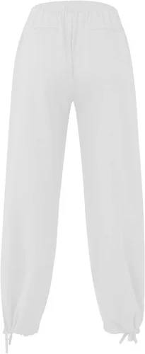 Vista 5 de Pantalones de algodón y lino para hombre, con estampado solar, estilo hippy, estilo retro, clásico, ligero, para yoga