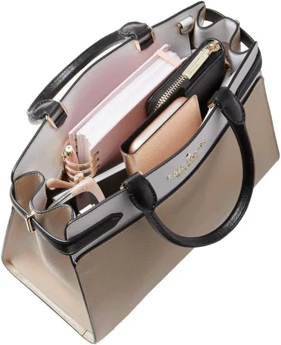 Vista 3 de Kate Spade New York Staci - Bolso de cuero Saffiano mediano