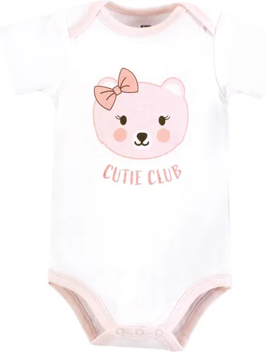 Vista 381 de Hudson Baby baby-girls Cotton Bodysuits 3-pack