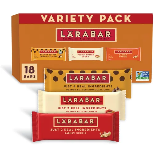 Vista 9 de Larabar Paquete variado, barras de frutas y nueces, 18 unidades, 28.8 onzas Includes Blueberry Muffin, Lemon Bar & Apple Pie, 6 Bars Each, Plant