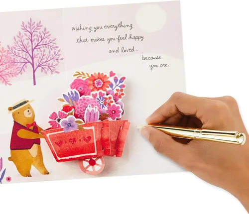 Vista 6 de Hallmark Paper Wonder Pop Up - Tarjeta de San Valentín para cualquier persona