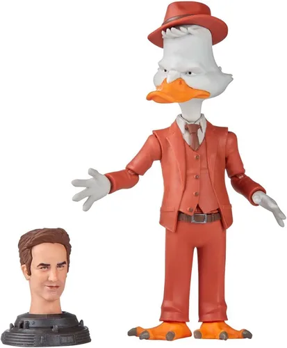 Vista 2 de Marvel Legends Series MCU Disney Plus Howard The Duck - Figura de acción coleccionable de 6 pulgadas, 2 accesorios y 1 pieza Build-A-Figure