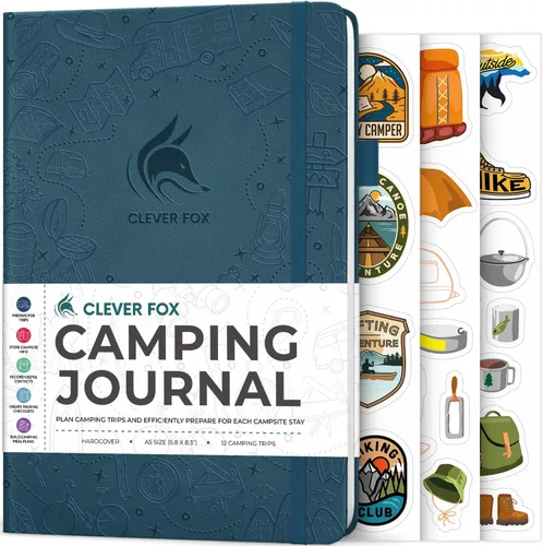 Vista 19 de Clever Fox CF Camping Journal (Amber Yellow, Pocket (3.7'' x 5.6''))
