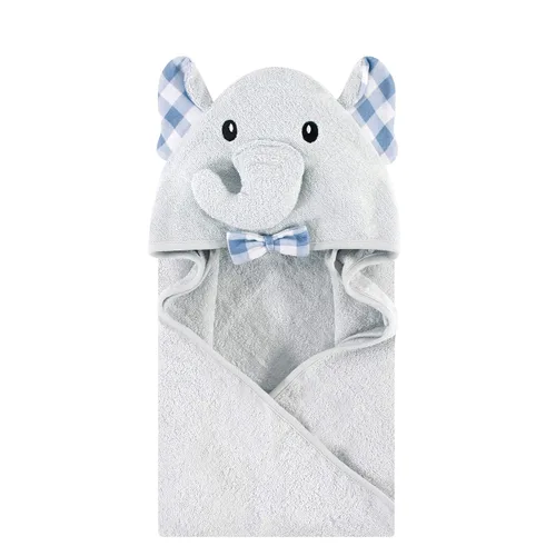 Vista 17 de Hudson Baby Toalla con capucha unisex de algodón con cara de animal para bebé, cocodrilo, talla única