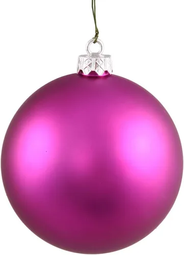 Vista 57 de Vickerman Adorno de bola de Navidad inastillable con acabado de lentejuelas con tapa perforada, 6 por bolsa, 4 pulgadas, color negro