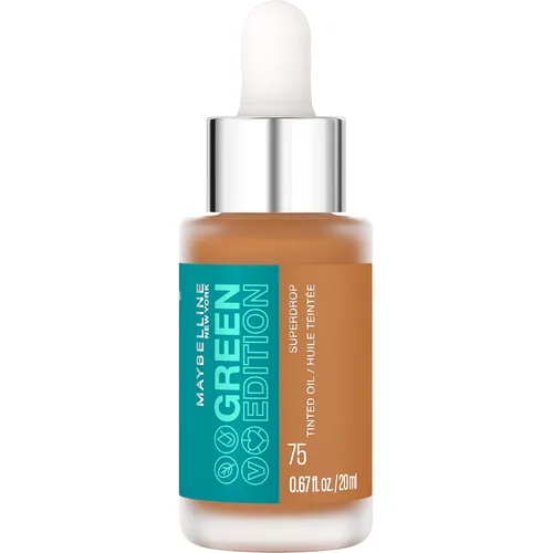 Vista 13 de Maybelline Green Edition Superdrop - Base de maquillaje de base de aceite tintado, base de cobertura natural ajustable formulada con aceite de 95