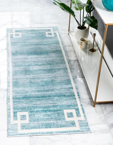 Vista 19 de Unique Loom Colección Uptown de Jill Zarin - Alfombra moderna con textura de estilo griego, color beige (1.25 x 1.85 m)