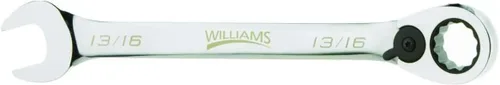 Vista 8 de Williams JHW1232RC - Llave de combinación de trinquete reversible de 12 puntos SAE, con acabado de cromo altamente pulido - 2,54 cm