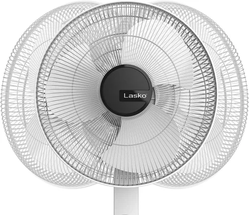 Vista 9 de Lasko Ventilador de pedestal oscilante, termostato, altura ajustable, control remoto, temporizador, 4 velocidades, para dormitorio, sala de estar