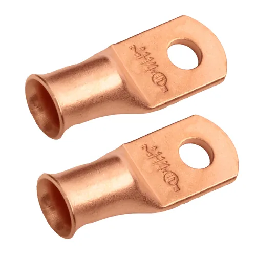 Vista 41 de SELTERM - 5 terminales de anillo resistentes para cable de batería, calibre 1/0 AWG, pernos de 1/2 pulgadas, terminales de calibre 0, ojales