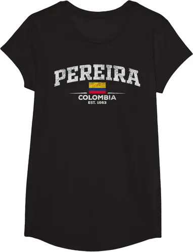 Vista 6 de Camiseta Pereira Colombia, Negro