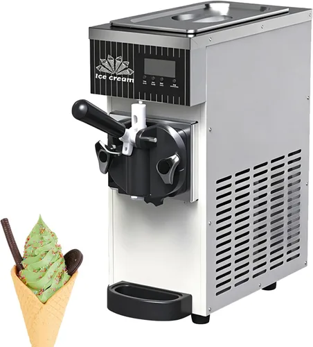 Vista 7 de Máquina comercial de helado suave, 8.8-11 lbs/H, máquina de helado suave con panel LCD, limpieza automática y preenfriamiento, fácil ración Ope