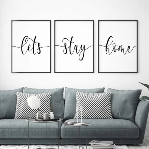 Vista 11 de NATVVA Pósteres de lienzo blanco y negro con texto en inglés "Eat Pray Love", impresiones artísticas de 3 piezas con marco interior de madera