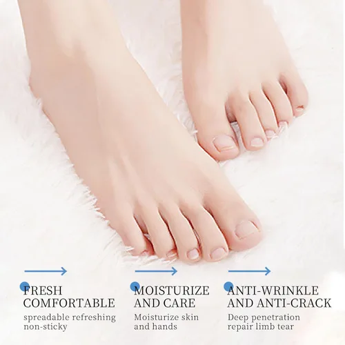 Vista 4 de O'CHEAL Anti-secado Crack Crema para pies Crema de reparación agrietada a mano Crema corporal Eliminación de pies agrietados Piel muerta Mano Pies