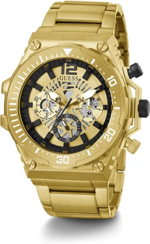 Vista 4 de GUESS 48mm Multifunction Skeletonized Watch