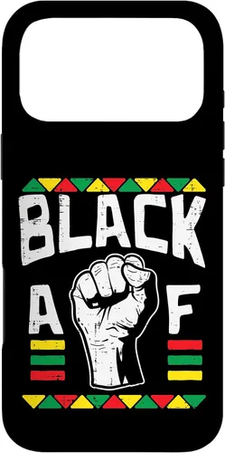 Vista 22 de Black AF Fist Dashiki Kente Pride BLM African American Gift Case for iPhone 17
