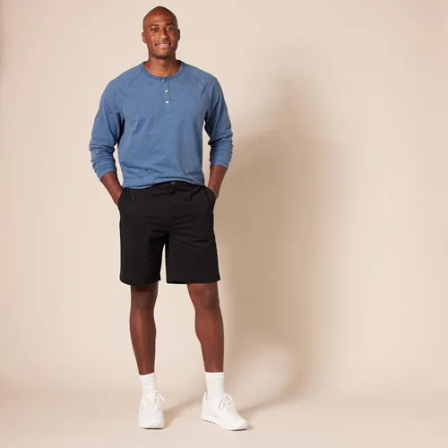 Vista 8 de Tienda Essentials Camisa Henley de manga larga ajustada para hombre