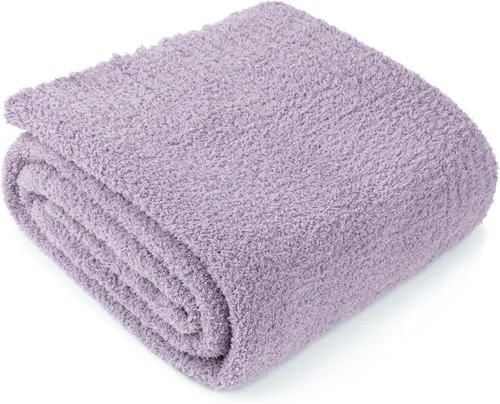 Vista 22 de PAVILIA Manta supersuave para sofá, manta mullida y acogedora de peso ligero en negro; manta de punto cálida y esponjosa para cama o sofá, 50x60