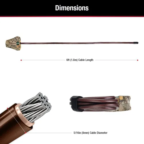 Vista 3 de Master Lock Python Trail Camera cable de seguridad camuflado ajustable, 8418KADCAMO-TMB