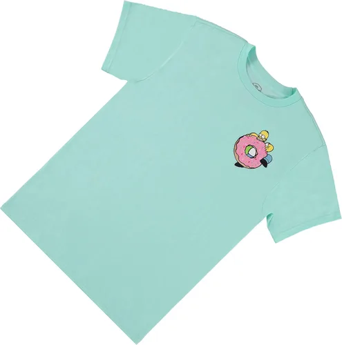 Vista 6 de The Simpsons Homer Simpson - Camiseta clásica Homer, Bart, Lisa - Camiseta bordada en el pecho