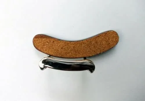 Vista 3 de Mandolina Reposabrazos de madera de ébano con abrazadera en U