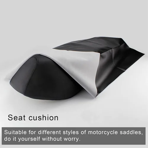 Vista 3 de Minho Funda de asiento de motocicleta, fundas de asiento de neopreno, accesorios de ciclomotor, material universal, impermeable, de cuero elástico