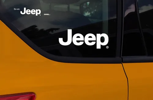 Vista 3 de Chroma 009991 Jeep - Es una cosa de Jeep, pegatina adhesiva, Blanco