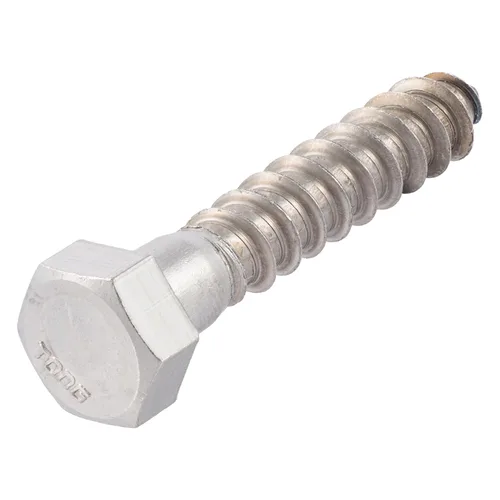Vista 10 de Pernos de retraso de 1/4 x 1-1/2 acero inoxidable (paquete de 25) acero inoxidable 18/8, tornillo de madera de cabeza hexagonal resistente, grado