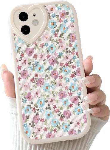 Vista 21 de Lovmooful Funda para iPhone 11 con diseño de oso lindo floral con lentes de Flor de Oso2