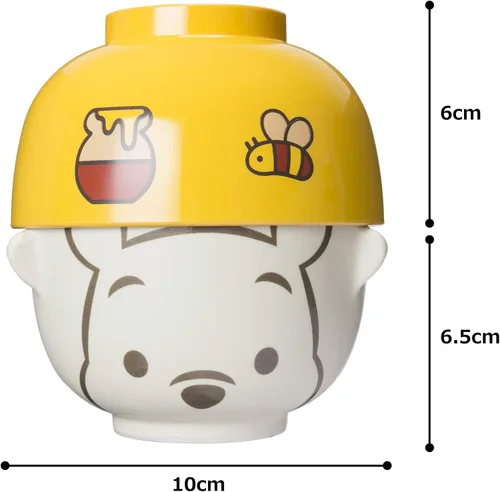 Vista 7 de Disney SAN2065-5 Winnie the Pooh - Juego de tazón de sopa y tazón de arroz, mini