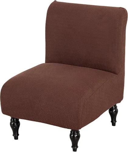 Vista 15 de HAOYONG - Funda de silla sin brazos de acento, funda elástica para silla deslizante con estampado, fundas protectoras para muebles, fundas
