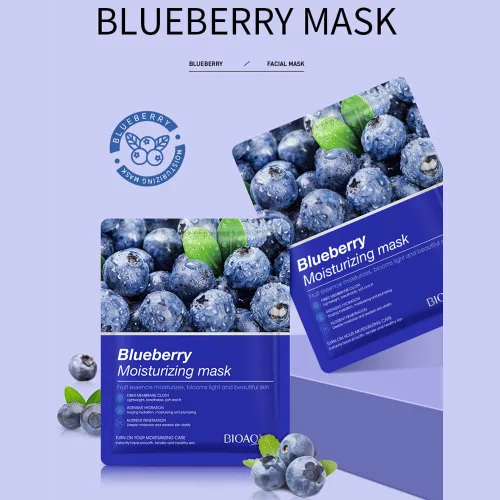 Vista 2 de BIOAQUA Extracto de flor de fruta Vitamina C Máscara facial Esencia vegetal Hidratante Fibra Membrana Paño Hidratante Profundo Cuidado de la Piel